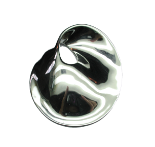 Silver Swirly Dish Pendant