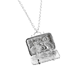 Alex Monroe Silver Hamper Necklace