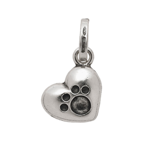 Raspini Paw Heart Charm