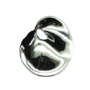 Silver Swirly Dish Pendant