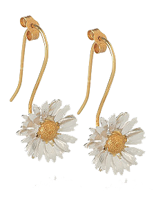 Alex Monroe Daisy Hook Earrings