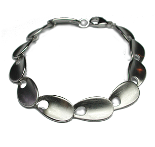 Silver Oval Bracelet